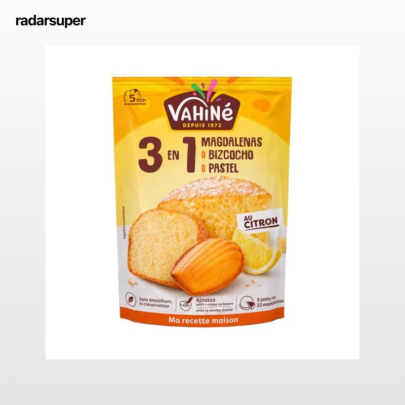 VAHINE Preparado 3en1 para crepes, tortitas y gofres 240g.