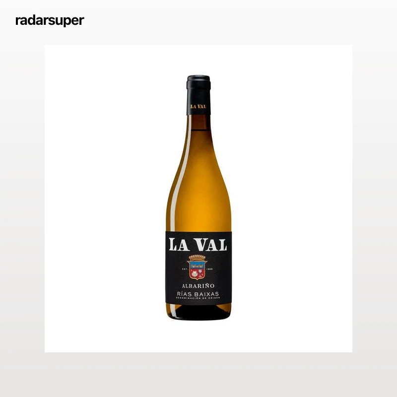 LA VAL Vino blanco albariño con D.O. Rias Baixas botella 75 cl.