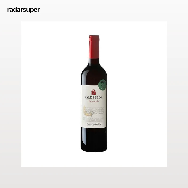 VALDEFLOR  Vino tinto con D.O. Campo de Borja VALDEFLOR botella de 75 cl.