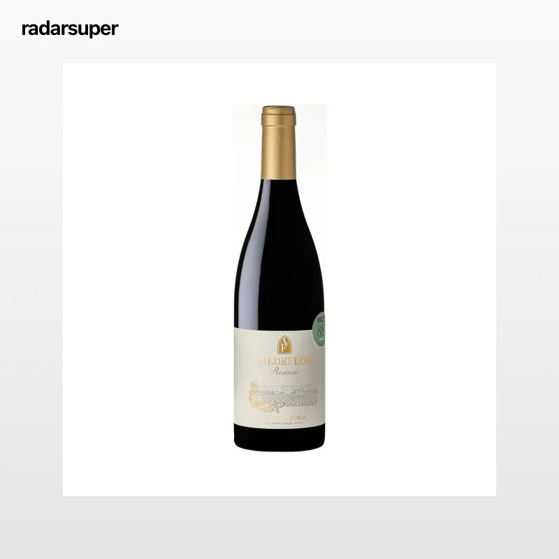 VALDEFLOR  Vino tinto reserva con D.O. Campo de Borja botella 75 cl.