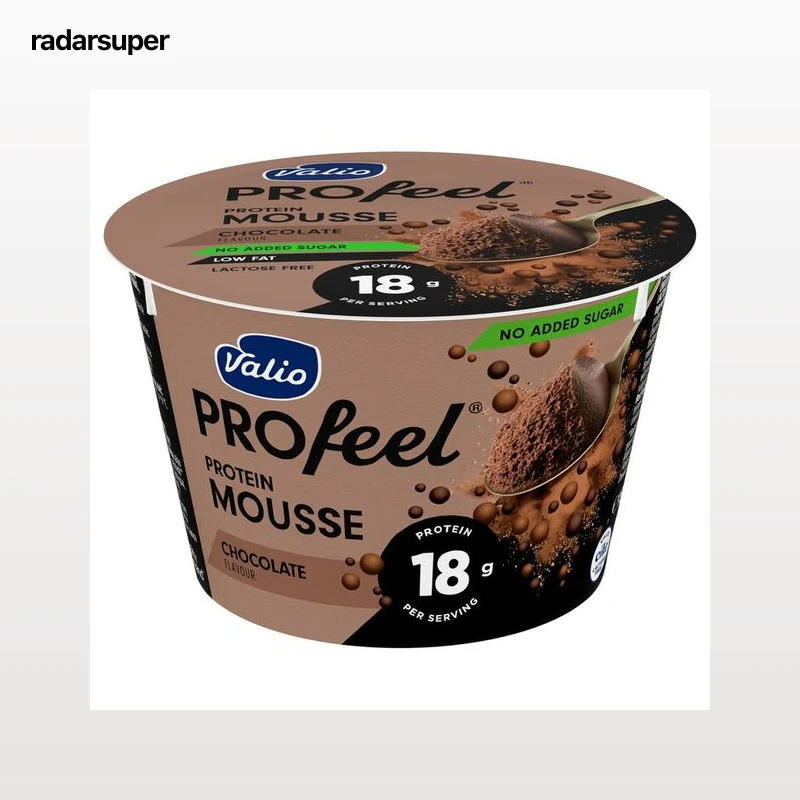 VALIO Profeel Mousse de chocolate sin azúcares añadidos y con alto contenido en proteínas (18 g)  150 g.