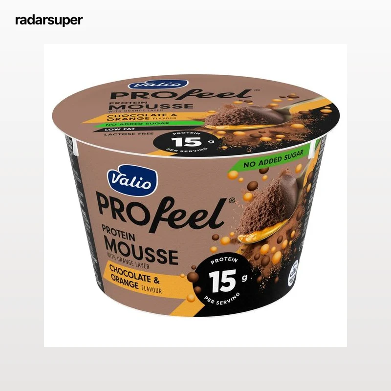 VALIO Profeel protein Mousse de chocolate y naranaja con alto contenido en proteinas 150 g.
