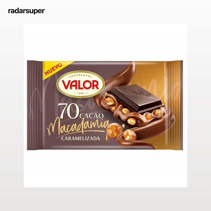 VALOR Chocolate 70 % de cacao macademia 150 g.