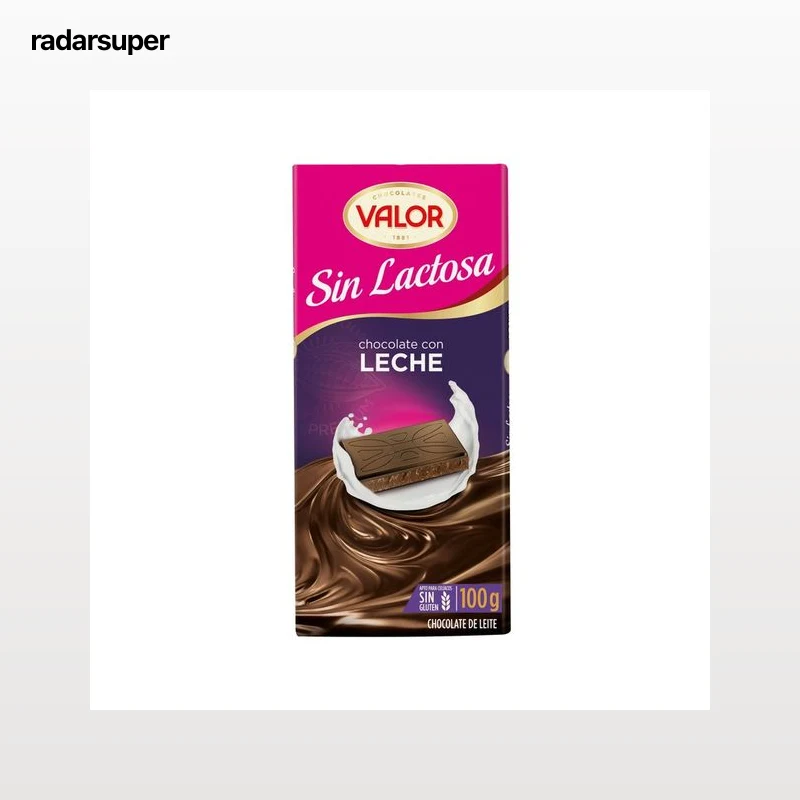 VALOR Chocolate con leche sin lactosa 100 g.