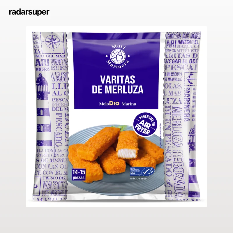 Varitas de merluza MSC Dia Mari Marinera 450 g
