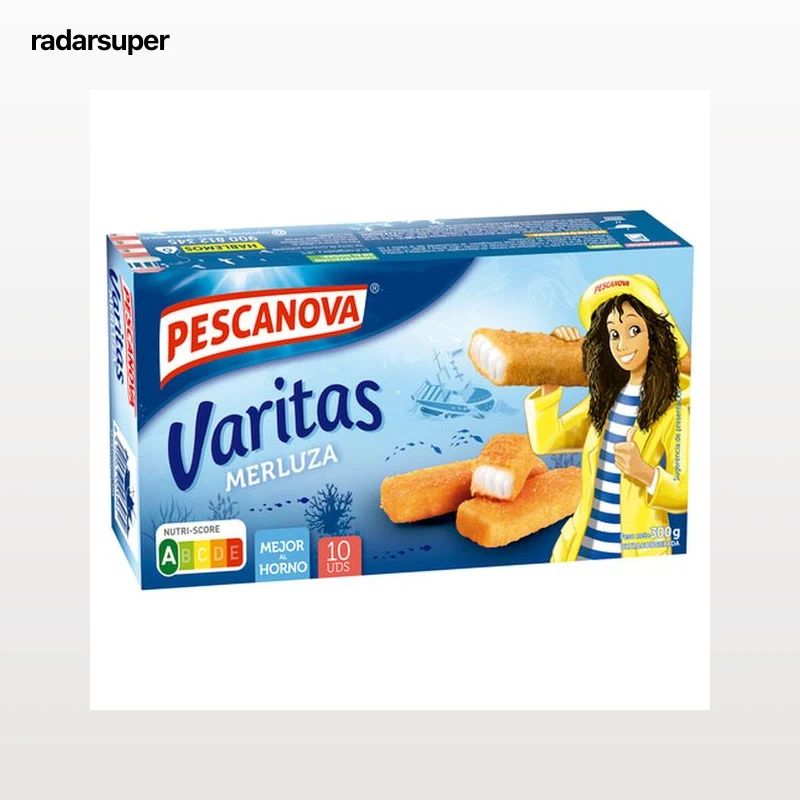 Varitas de merluza Pescanova 300g empanadas