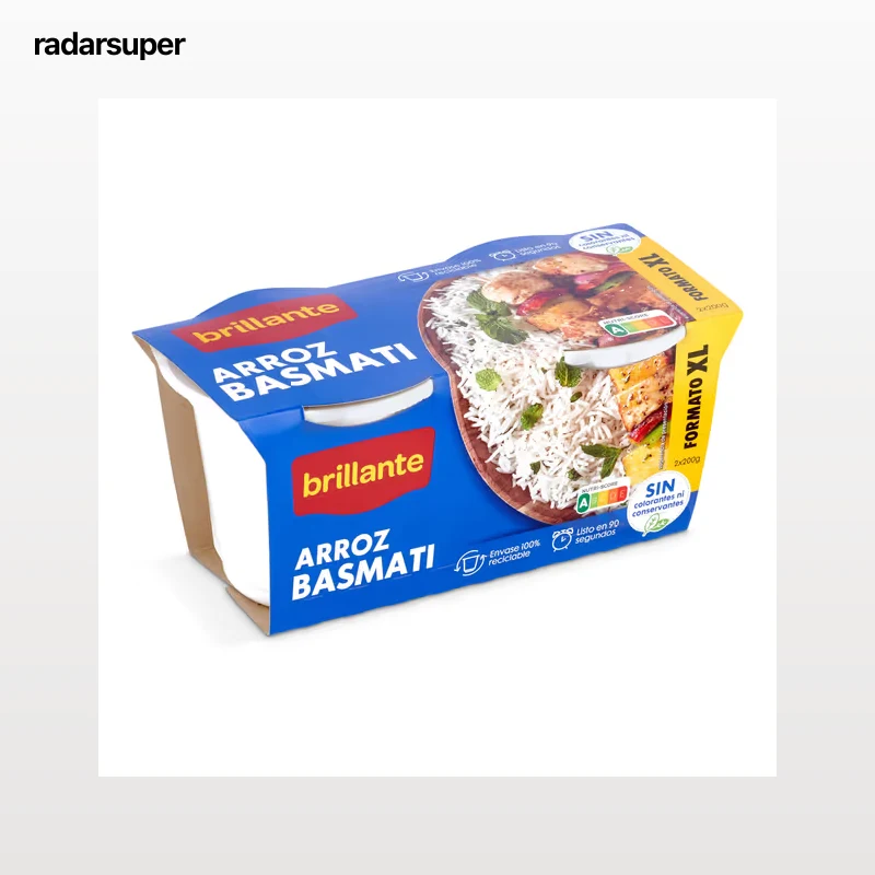 Vasos de arroz basmati Brillante 2 x 200 g