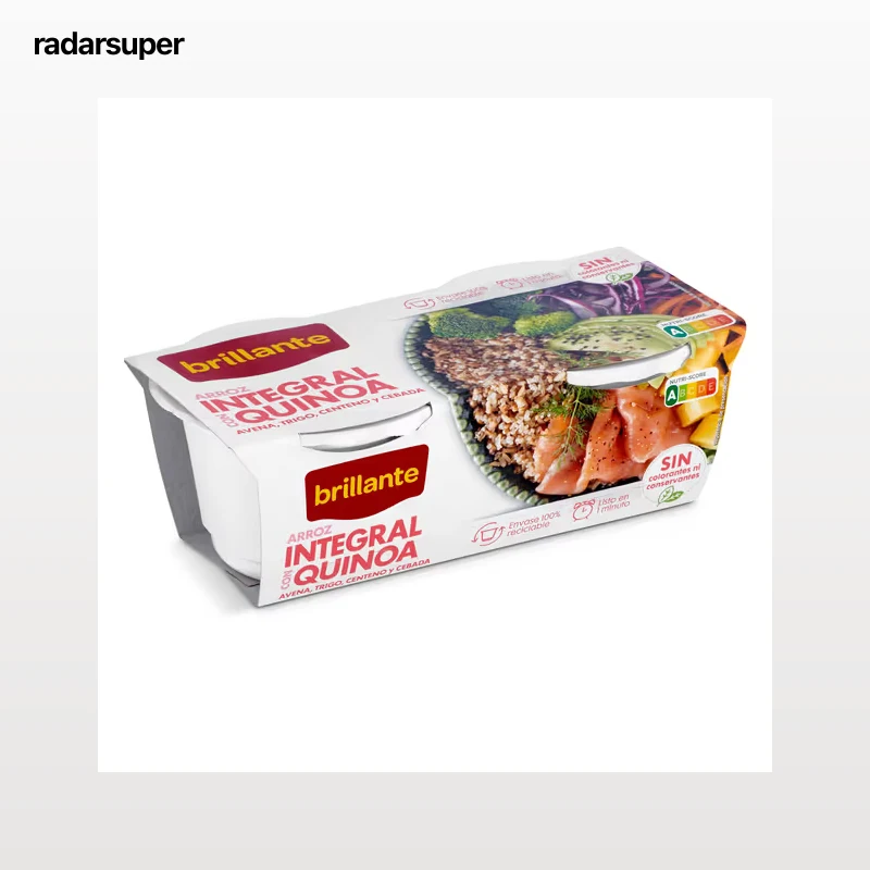 Vasos de arroz integral con quinoa Brillante 2 x 125 g