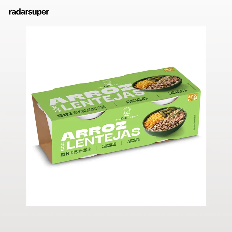 Vasos de arroz con lentejas Dia Al Punto 2 x 150 g