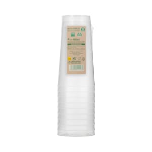 Vasos medianos de plástico Bosque Verde reutilizables
