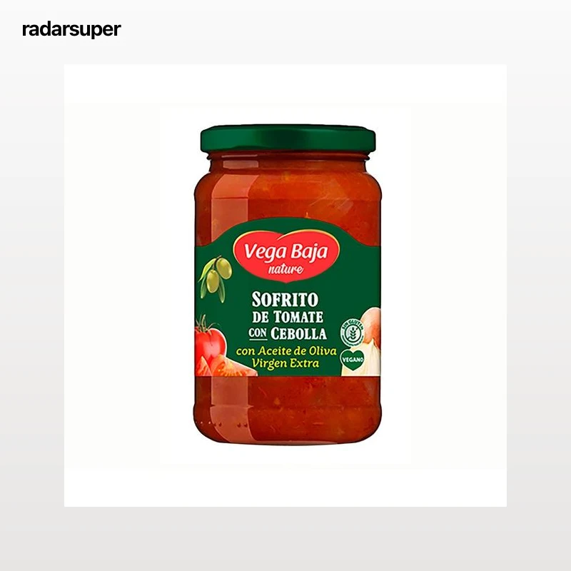 VEGA BAJA Sofrito de tomate y cebolla aove 330 g.