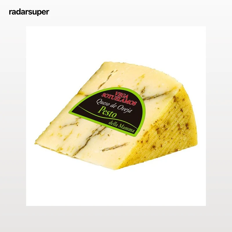 VEGA SOTUELAMOS Queso de oveja curado al pesto 200 g.