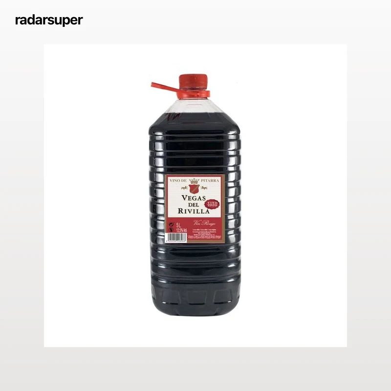 VEGAS DEL RIVILLA Vino tinto de pitarra, sin denominación de origen VEGAS DEL RIVILLA garrafa de 5 l.