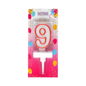 Vela de cumpleaños 9