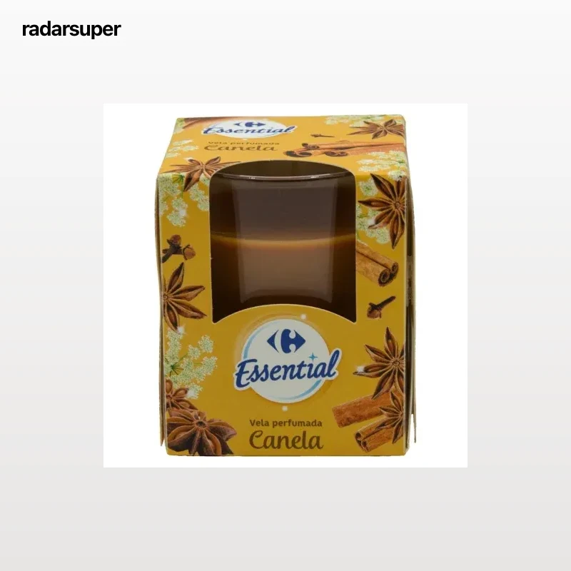 Vela perfumada canela Essential Carrefour 1 ud.