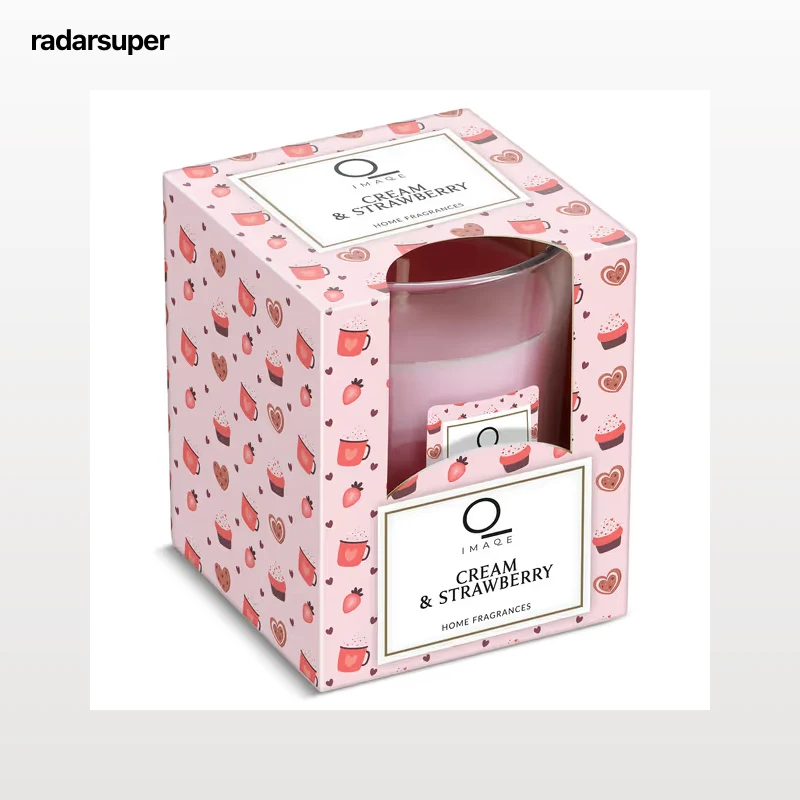 Vela perfumada nata y fresa Dia Imaqe caja 1 unidad