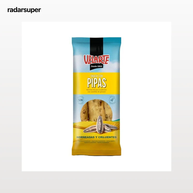 VELARTE Barritas de pan crujiente con semillas de girasol 80 g.