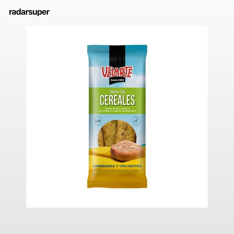 VELARTE Barritas de pan crujiente con semillas y vegetales 80 g.