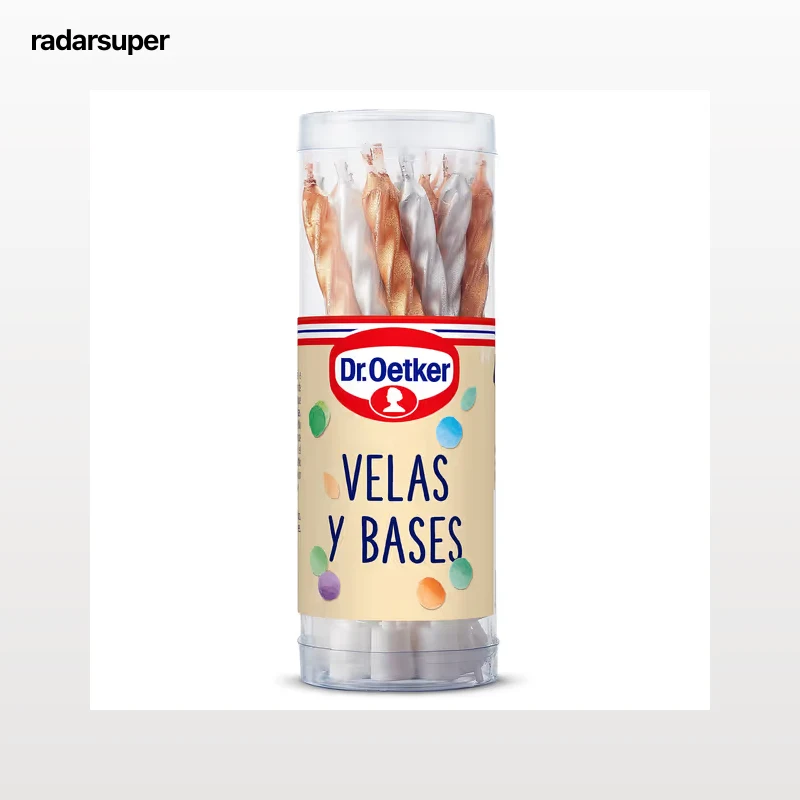 Velas de cumpleaños y bases Dr. Oetker 20 unidades