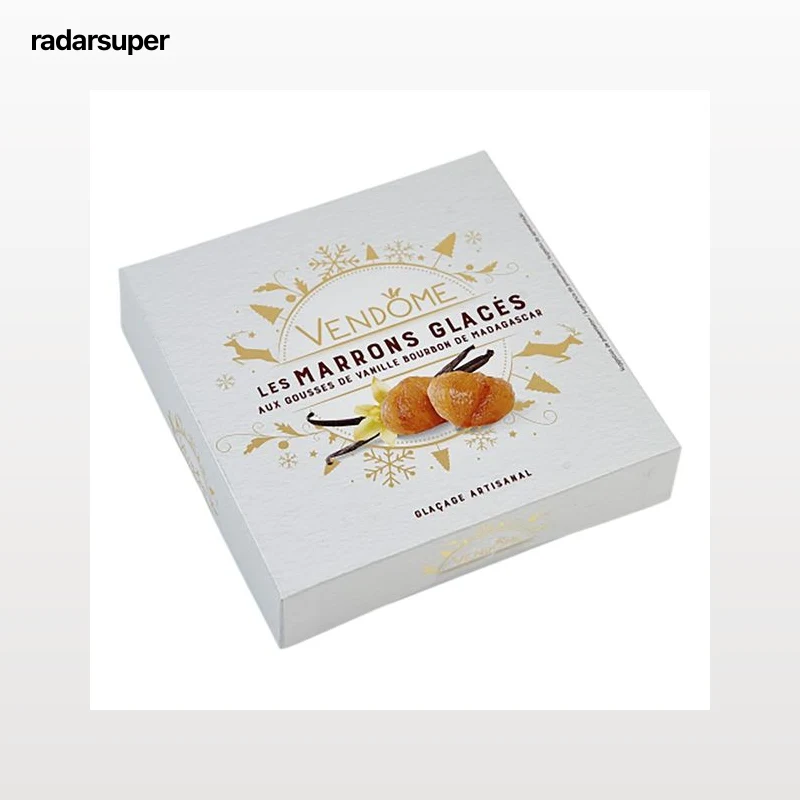 VENDOME Castañas confitadas (Marrón glace) con vainilla al Bourbon de Madagascar 160 g.