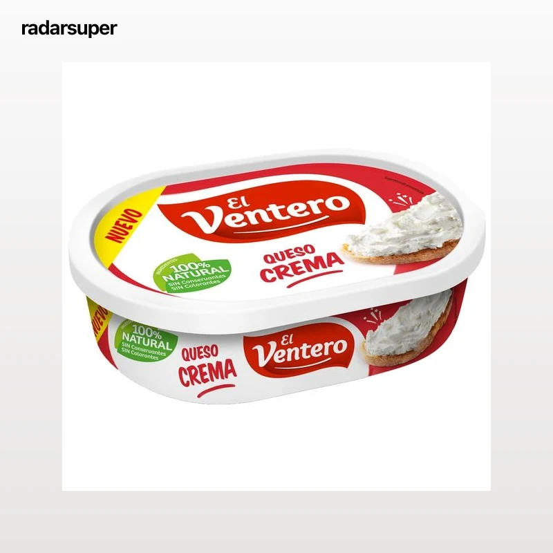 EL VENTERO Queso crema untable 100% natural 180 g.