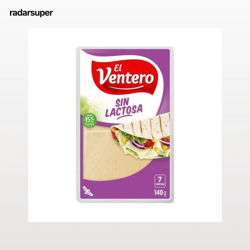 EL VENTERO Queso en lonchas tierno mezcla EL VENTERO 140 g.