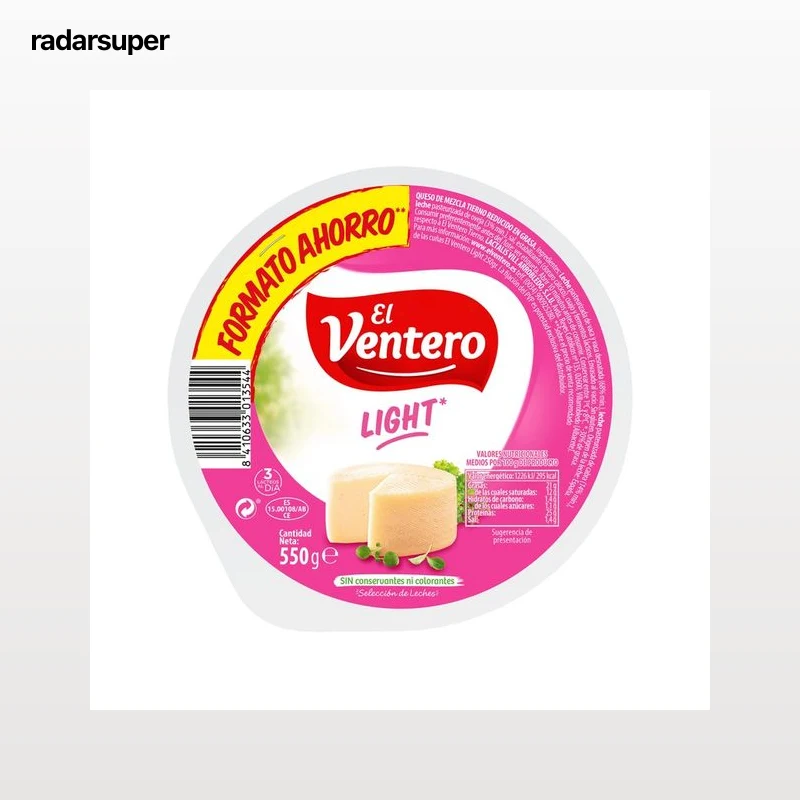 EL VENTERO Queso mezcla tierno light EL VENTERO LIGHT 550 g.