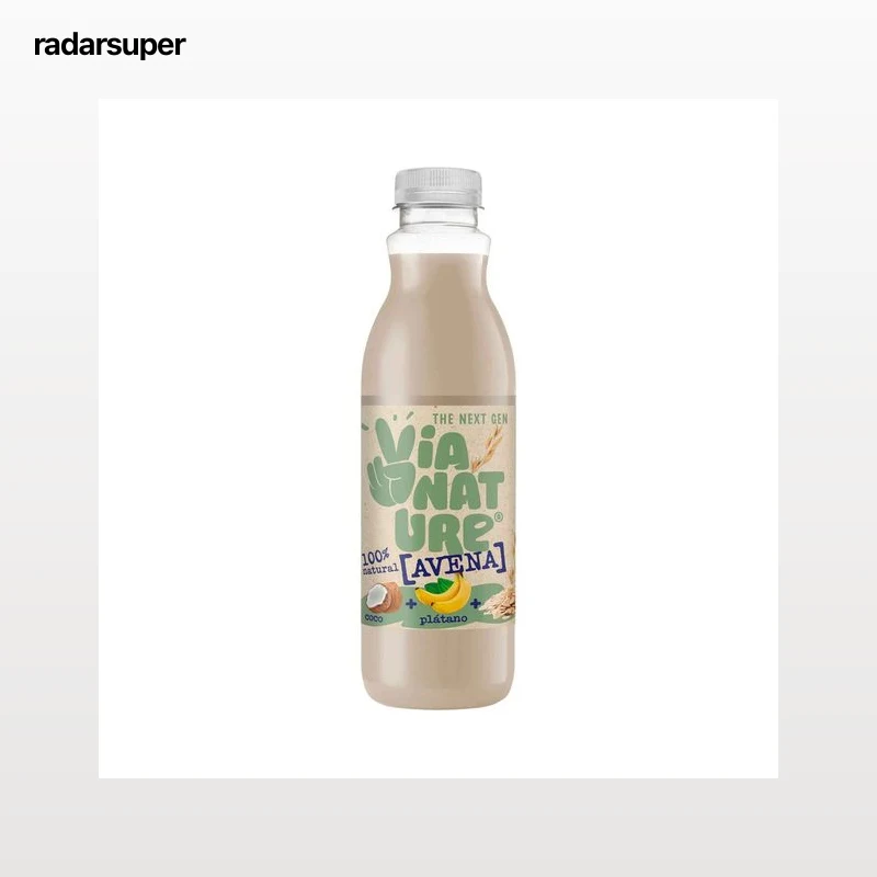 VÍA NATURE Zumo de avena, plátano y coco VIA NATURE 750 ml.
