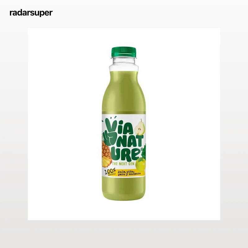 VÍA NATURE Zumo de kale, piña, pera y manzana VIA NATURE 750 ml.