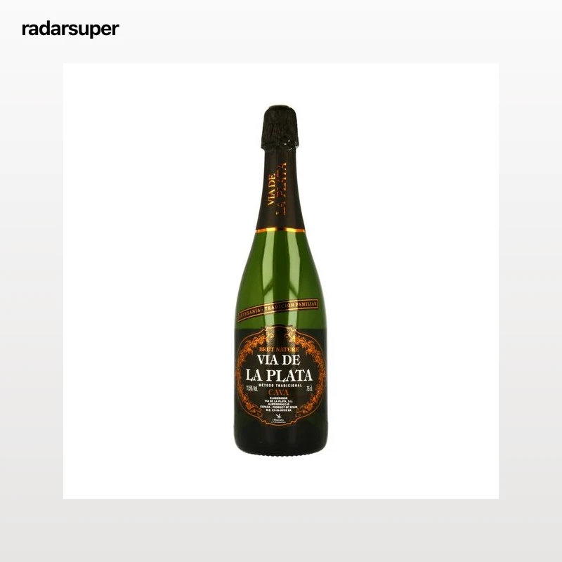 VIA DE LA PLATA Cava brut nature botella de 75 cl.