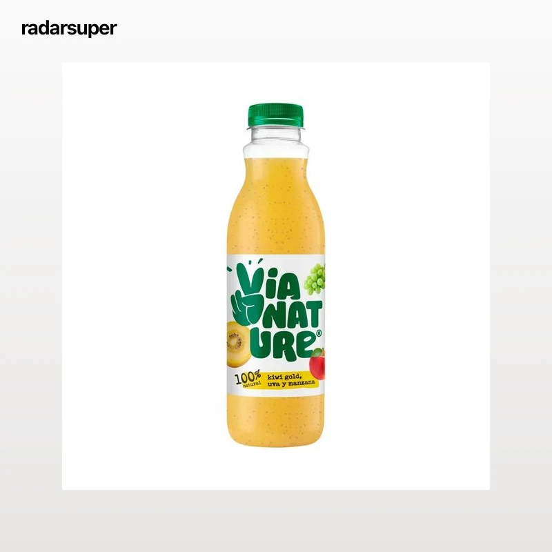 VIANATURE Zumo 100% natural de kiwi gold, uva y manzana 750 ml