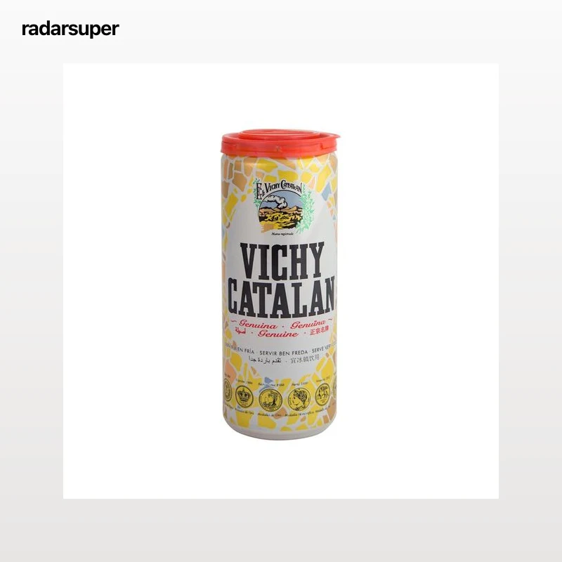 VICHY CATALAN Agua mineral con gas lata de 33 cl.