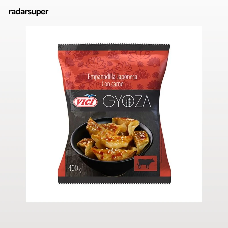 VICI Gyozas (empanadillas japonesas) precocinadas y congeladas rellenas de ternera 400 g.