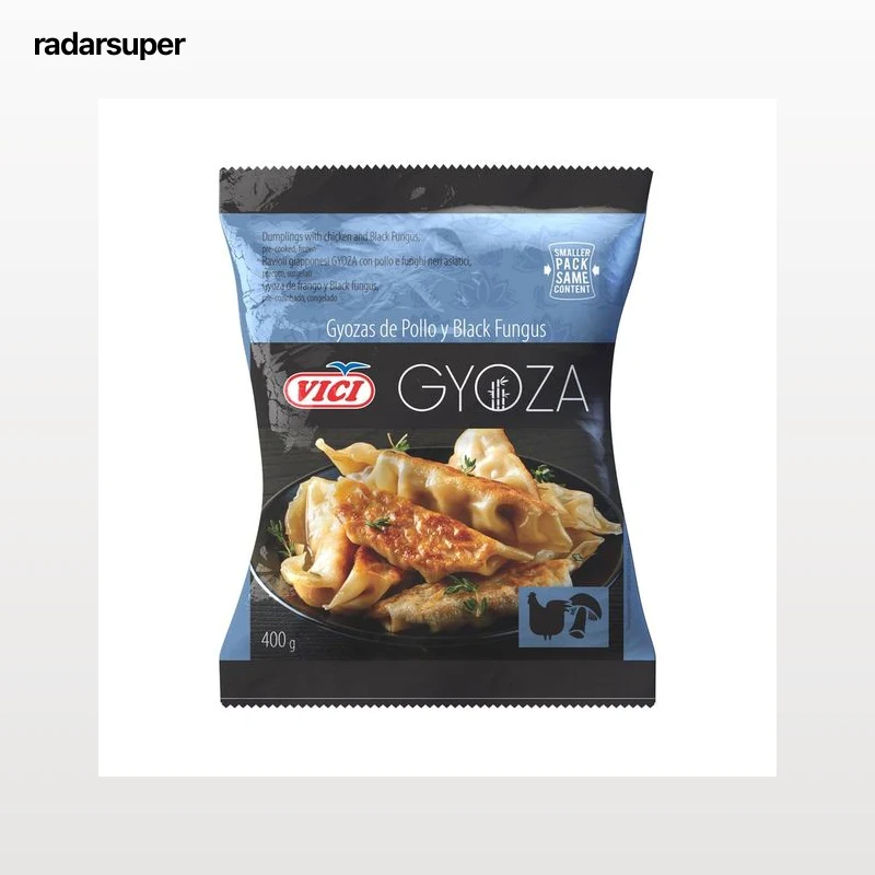 VICI Gyozas precocinadas y congeladas rellenas de pollo y black fungus 400 g.