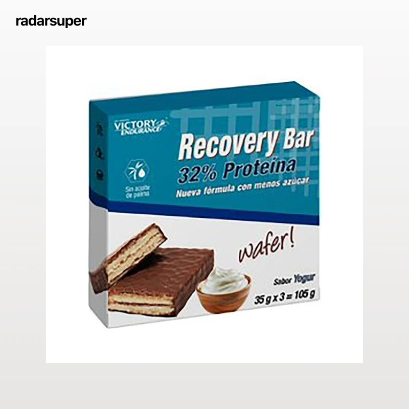VICTORY ENDURANCE Barritas recuperadoras con sabor a yogurt con 32% de proteína, Recovery Bar 3 uds. x 35 g.