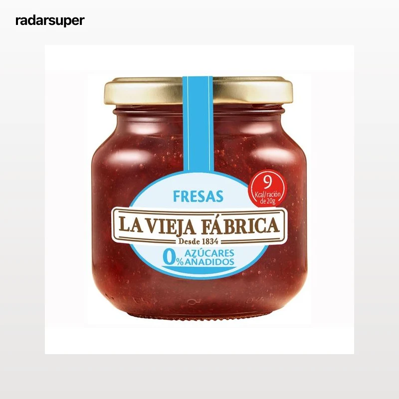 LA VIEJA FABRICA Mermelada de fresa 0% 245 g.