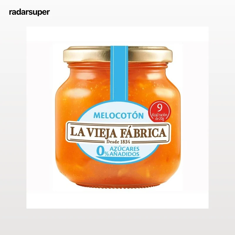 LA VIEJA FABRICA Mermelada de melocotón 0% 245 g.