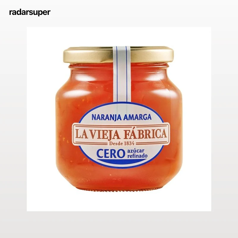 LA VIEJA FÁBRICA Mermelada de naranja amarga cero azúcares refinados 280 g.