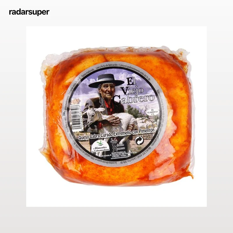 EL VIEJO CABRERO Queso cabra curado con pimentón EL VIEJO CABRERO 250 g.