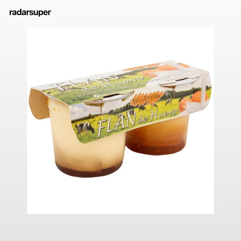 VILLA VILLERA Flan de huevo, sin gluten VILLA VILLERA 2 x 120 g.