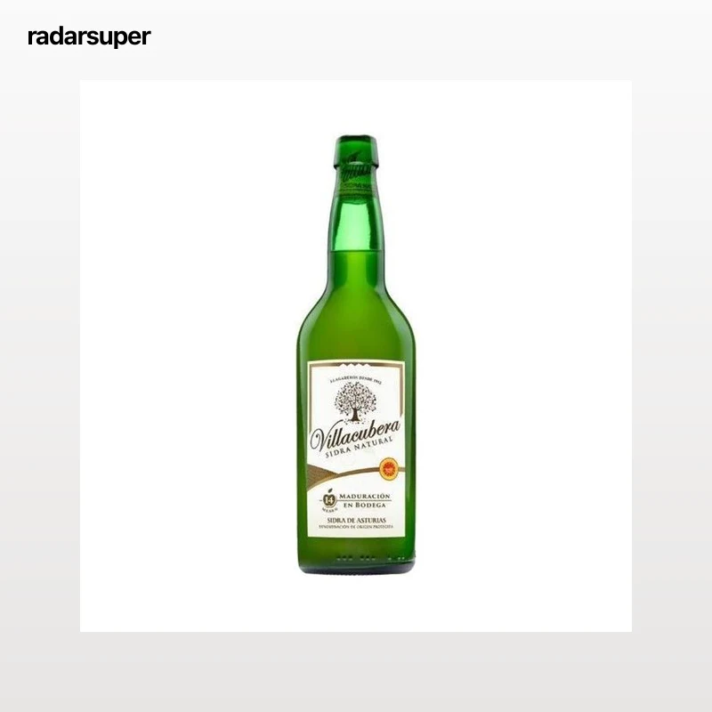 VILLACUBERA Sidra natural tradicional con D.O.P. Sidra de Asturias botella 70 cl.