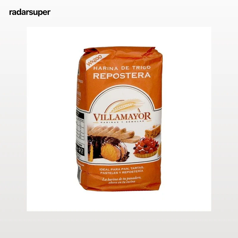 VILLAMAYOR Harina de trigo ideal para repostería 1 kg.
