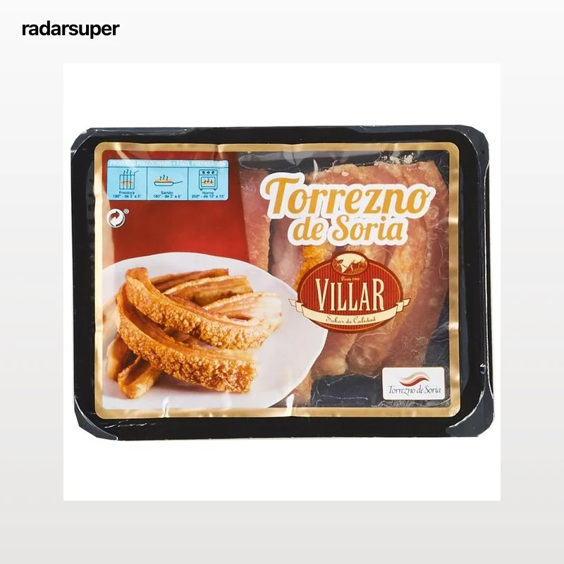 VILLAR Bandeja con torreznos de Soria precocinados VILLAR 230 g.
