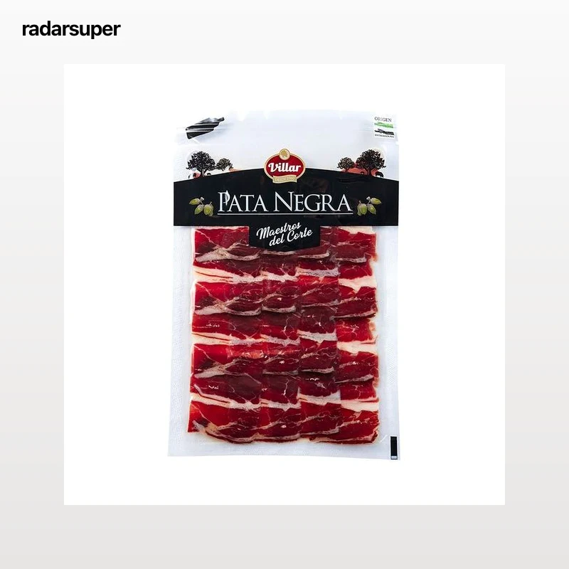 VILLAR Maestros del corte Paleta de bellota ibérica (100% raza ibérica) cortada en lonchas 90 g.