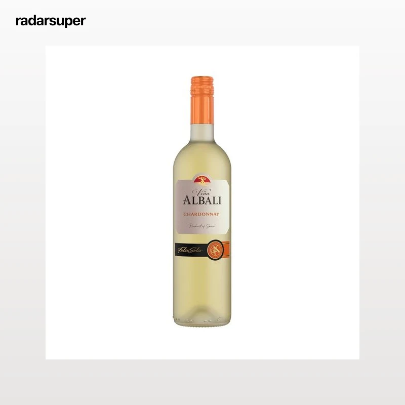 VIÑA ALBALI  Vino blanco Chardonnay con D.O. Valdepeñas VIÑA ALBALI botella de 75 cl.