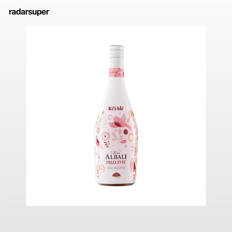 VIÑA ALBALI Vino rosado frizzante con bajo contenido en alcohol (5.5%) botella 75 cl.