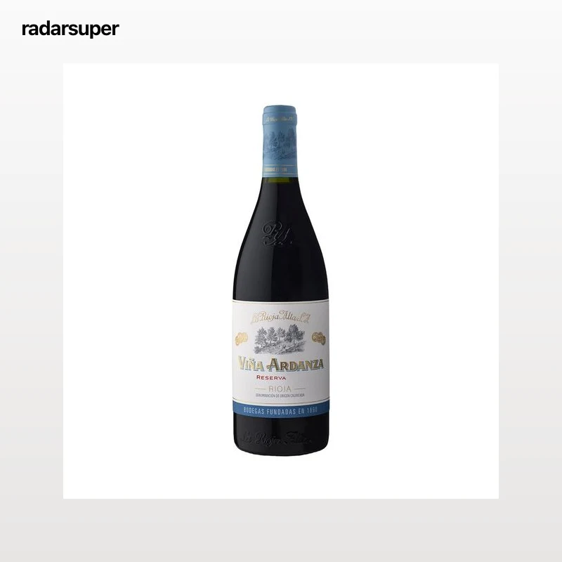 VIÑA ARDANZA  Vino tinto reserva con D.O. Ca. Rioja botella 75 cl.
