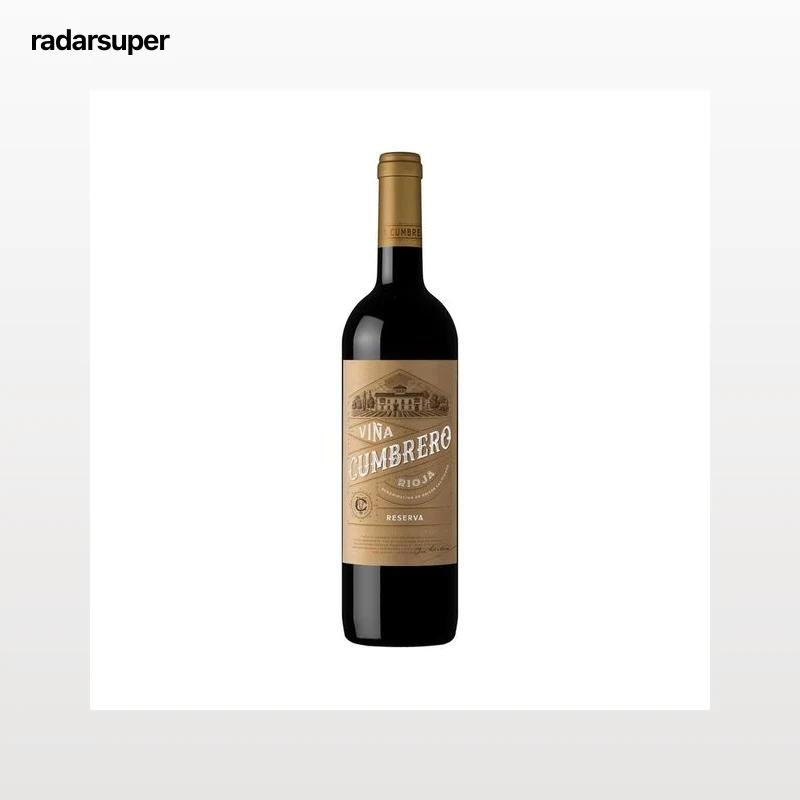 VIÑA CUMBRERO  Vinto tinto de reserva con D.O. Ca. Rioja botella 75 cl.