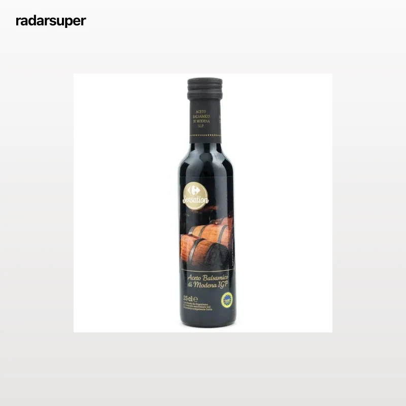 Vinagre balsámico de módena Sensation Carrefour 250 ml.