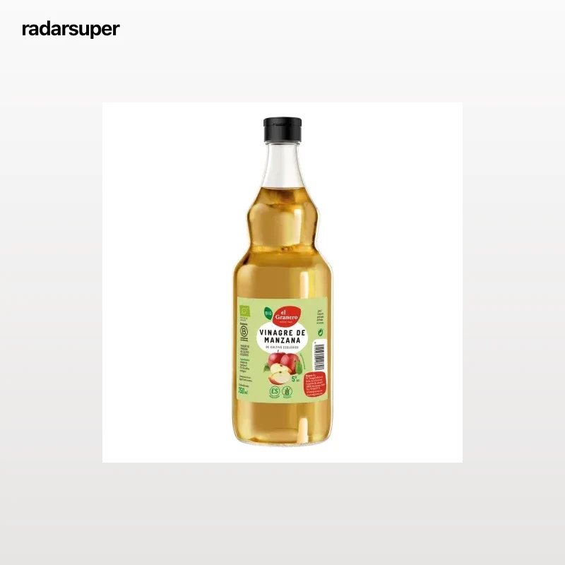Vinagre de manzana ecológico El granero integral sin gluten 750 ml.